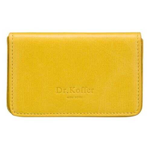 Визитница женская Dr.Koffer X510378-114 желтая в Pull and Bear