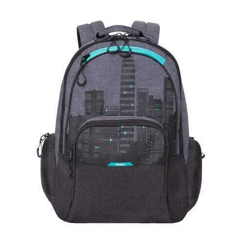Рюкзак мужской Grizzly RU-030-4 черный - бирюзовый в Pull and Bear