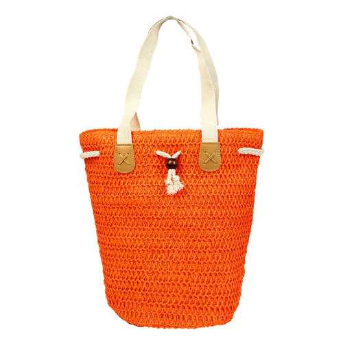 Пляжная сумка женская Venera 1200910-3 оранжевая в Pull and Bear