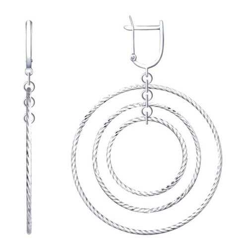 Серьги SOKOLOV из серебра с алмазной гранью 94022771 в Pull and Bear