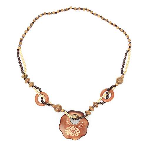 Бусы женские Inesse M 516 бежевые/коричневые в Pull and Bear