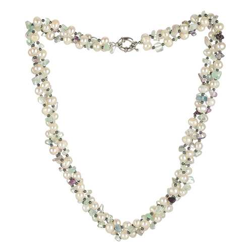 Бусы женские My-bijou 303-970 белые/зеленые/фиолетовые/серые в Pull and Bear
