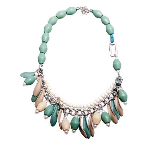 Ожерелье женское Boho Chic NC807053 зеленое/бежевое в Pull and Bear