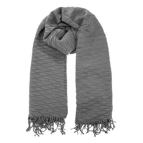 Палантин Eleganzza FA23-0655 серый в Pull and Bear