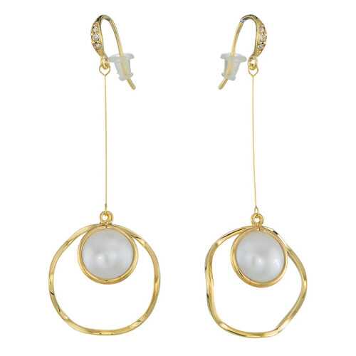 Серьги Corona Style B006E40900 золотистые в Pull and Bear