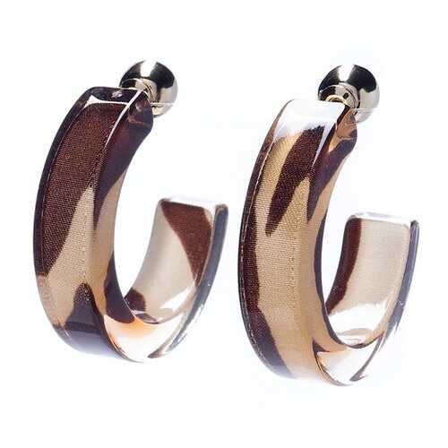 Серьги Moon Paris ML-20.01-055 коричнево-голубые в Pull and Bear