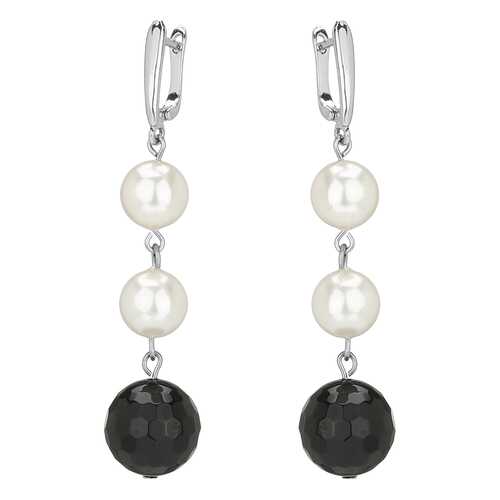 Серьги женские My-bijou 303-1610 черные/белые в Pull and Bear