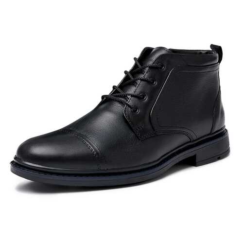 Ботинки мужские Alessio Nesca 02-12F черные 45 RU в Pull and Bear
