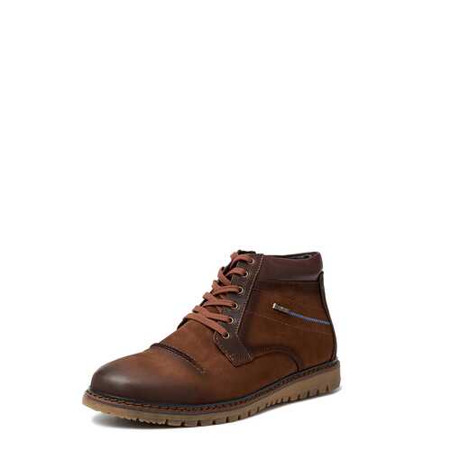 Полуботинки мужские Alessio Nesca 26007680 коричневые 40 RU в Pull and Bear