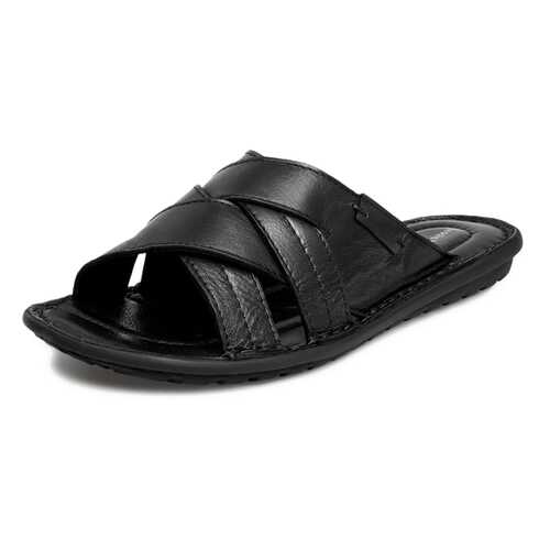 Шлепанцы мужские Alessio Nesca Comfort 03106130 черные 43 RU в Pull and Bear