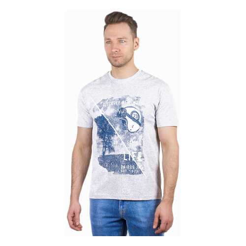 Футболка мужская Dairos GD69300748 серая M в Pull and Bear