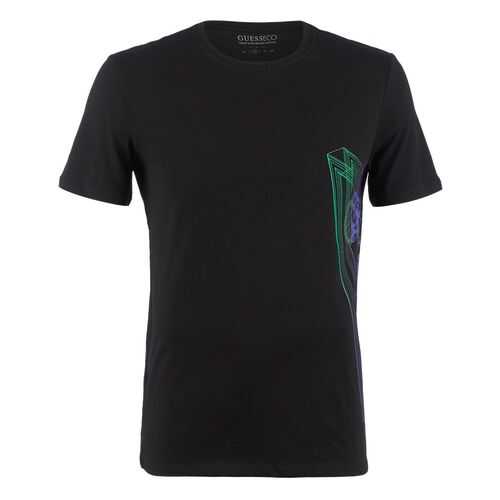 Футболка мужская Guess M0YI45-K8HM0 черная S в Pull and Bear