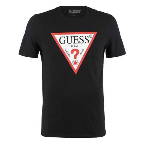 Футболка мужская Guess M0YI71-I3Z11 черная M в Pull and Bear