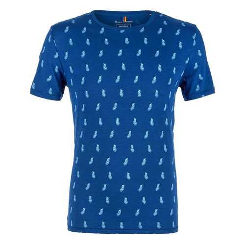Футболка мужская Marc O’Polo 217651100/857 синяя XL в Pull and Bear