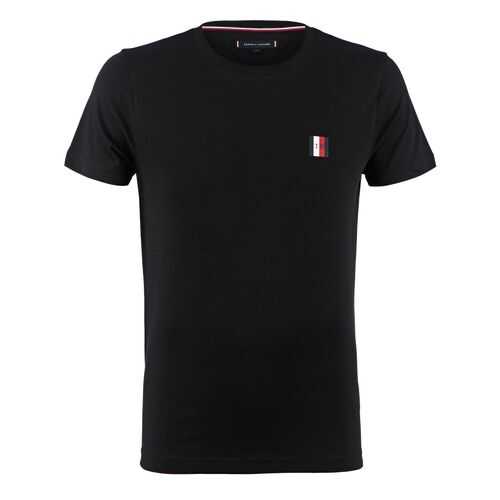 Футболка мужская Tommy Hilfiger MW0MW13327 черная XXL в Pull and Bear