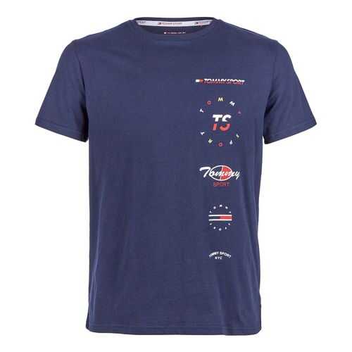 Футболка мужская Tommy Sport S20S200316 CBK синяя XL в Pull and Bear