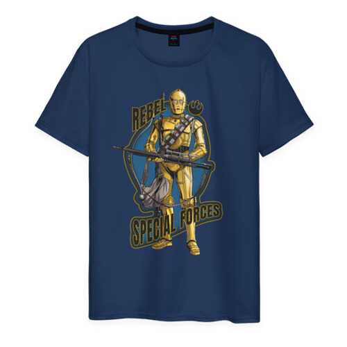 Футболка мужская ВсеМайки 1984119 синяя XL в Pull and Bear