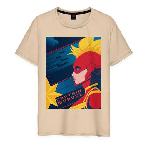 Футболка мужская ВсеМайки 2177989 бежевая XS в Pull and Bear