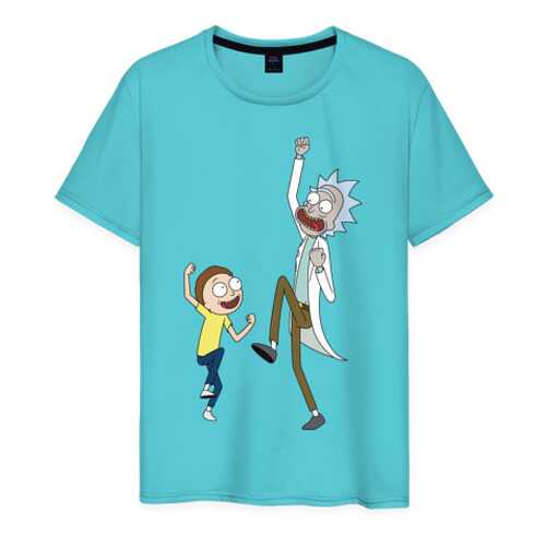 Футболка мужская ВсеМайки 2604943 бирюзовая M в Pull and Bear
