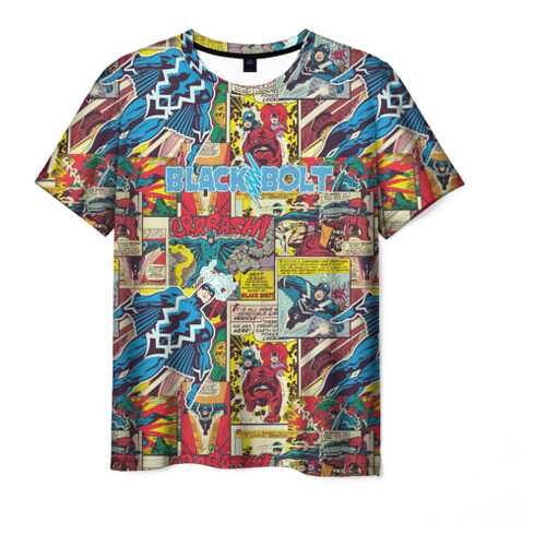 Футболка мужская ВсеМайки МARVEL Black Bolt разноцветная 4XL в Pull and Bear