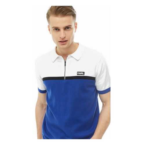Футболка Поло мужская Karl Lagerfeld 655014 501398 белая S в Pull and Bear