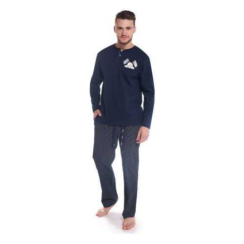 Пижама мужская Sis PJ1008 синяя M в Pull and Bear