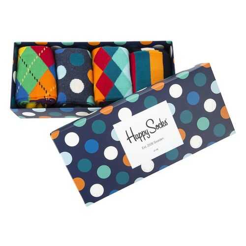 Набор носков мужских Happy Socks XMIX09 разноцветных 36-40 EU в Pull and Bear