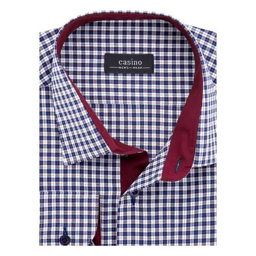 Рубашка мужская CASINO c125/15/032/Z/P/1 синяя 42 в Pull and Bear