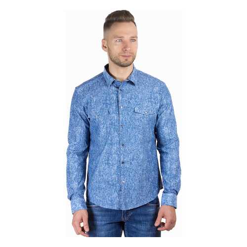 Рубашка мужская Dairos GD81100379 синяя 3XL в Pull and Bear