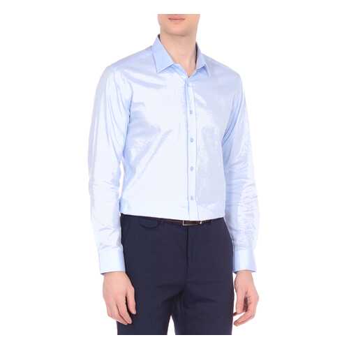 Рубашка мужская KarFlorens POPL-12 голубая XL в Pull and Bear