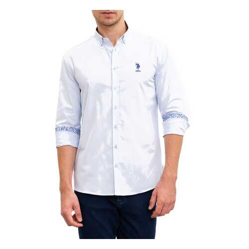 Рубашка мужская U.S. POLO Assn. G081GL0040NASKO голубая S в Pull and Bear