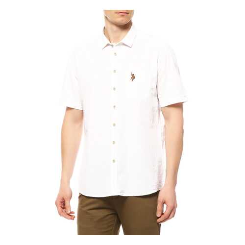 Рубашка мужская U.S. POLO ASSN. G081SZ0040ELFY18Y белая XS в Pull and Bear