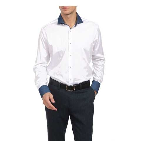 Сорочка мужская Kanzler 19W-SW07SLSN/01 белая 43 RU в Pull and Bear