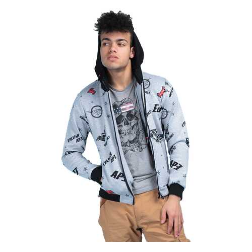 Толстовка мужская MOAV MV-JCT9-04 серая M в Pull and Bear