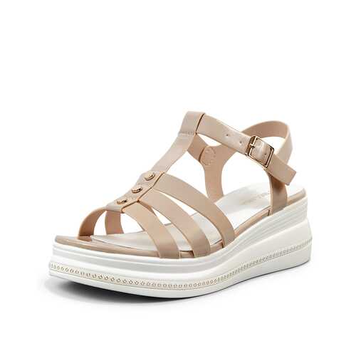 Босоножки женские T.Taccardi YYQ20S-141A бежевые 39 RU в Pull and Bear