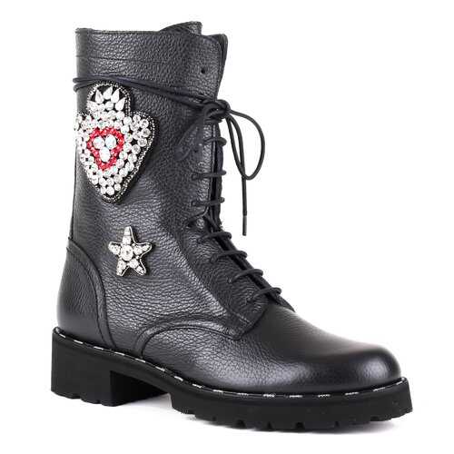 Ботинки женские Pertini 182W15368D черные 35 RU в Pull and Bear