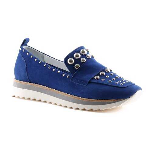 Лоферы женские NAPOLEONI 2614_2 синие 41 RU в Pull and Bear