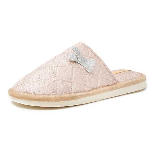 Домашние тапочки женские Smile of Milady А-82-171-20 бежевые 39 RU в Pull and Bear