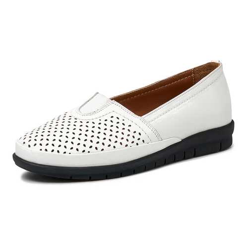 Туфли женские Alessio Nesca TR-MZ-807B белые 37 RU в Pull and Bear