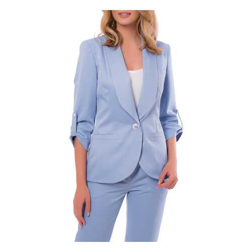 Жакет женский Argent VLJ901720 голубой 50 RU в Pull and Bear