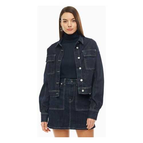 Куртка женская Pepe Jeans PL401746.000 синяя L в Pull and Bear