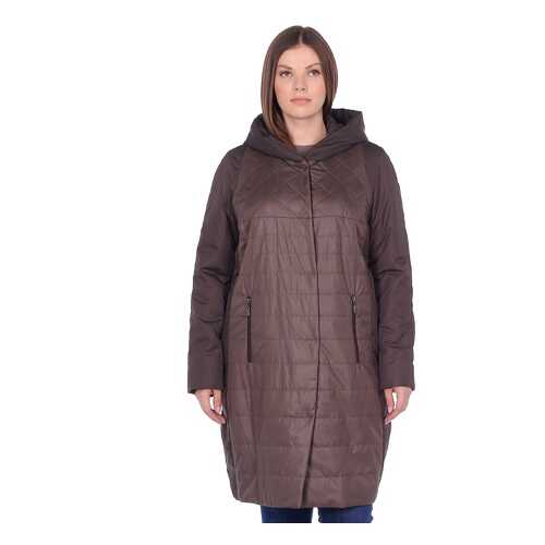 Пальто женское Pit.Gakoff Лика коричневое 60 RU в Pull and Bear