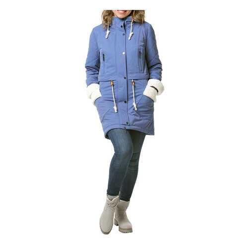Парка женская DizzyWay 19329 синяя 56 RU в Pull and Bear