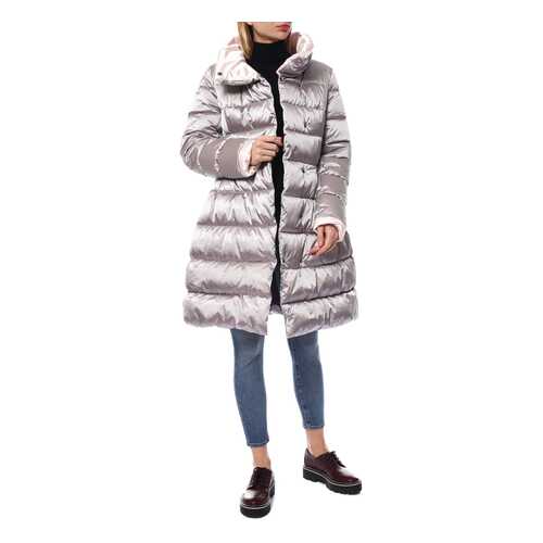 Пуховик-пальто женский De Marse К-1160 серебристый 42 RU в Pull and Bear