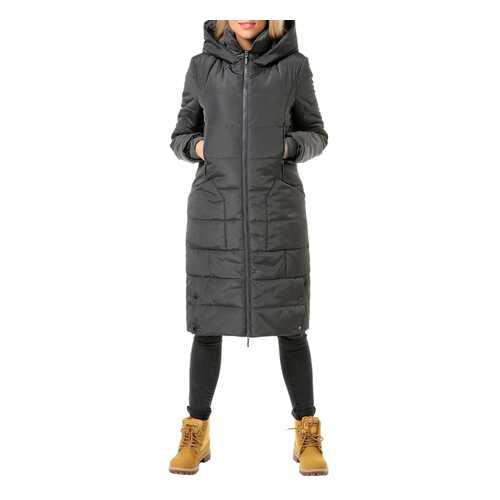 Пуховик-пальто женский DizzyWay 19402 серый 60 RU в Pull and Bear