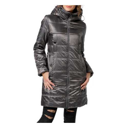 Пуховик-пальто женский DizzyWay 20111 серый 42 RU в Pull and Bear