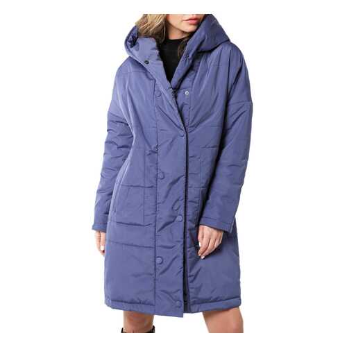 Пуховик-пальто женский DizzyWay 20112 синий 52 RU в Pull and Bear