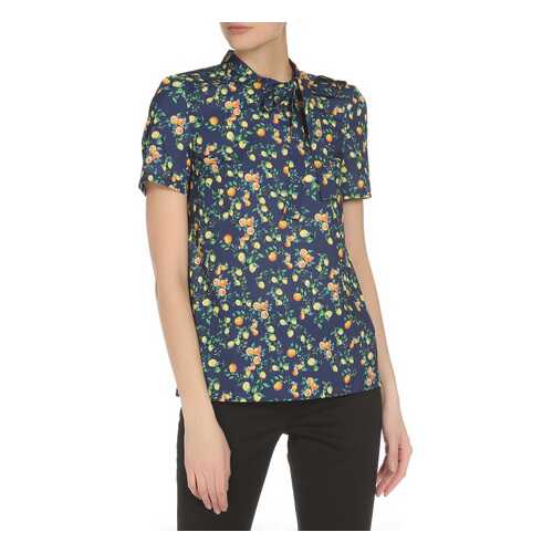 Блуза женская YARMINA BL1043-1042 синяя 42 RU в Pull and Bear