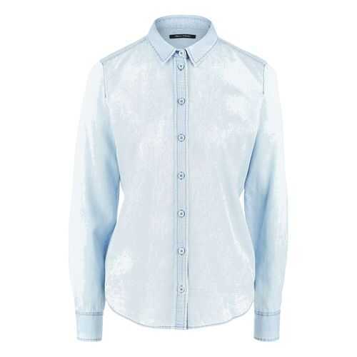 Рубашка женская Marc O’Polo 088742009/865 синяя 34 EU в Pull and Bear
