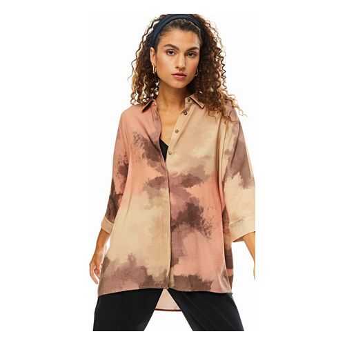 Рубашка женская URBAN TIGER 12.026594 бежевая M в Pull and Bear